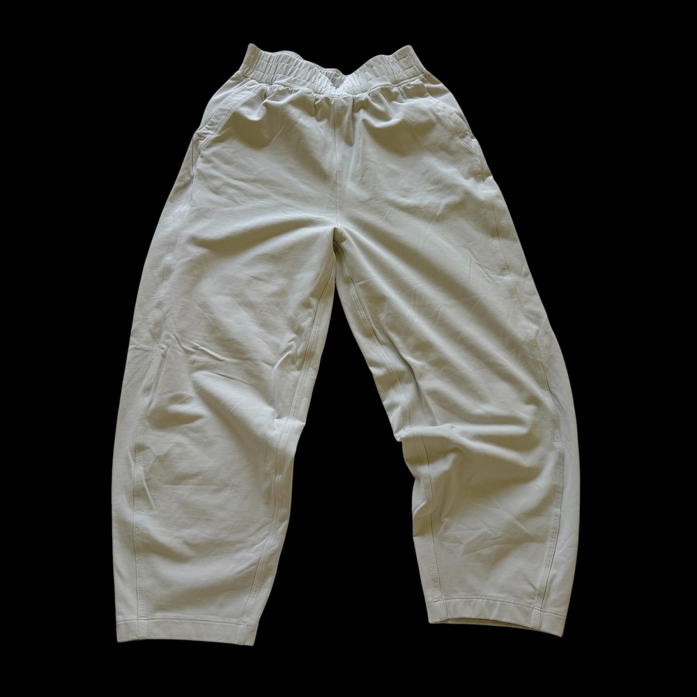 Lululemon‎ Softstreme High-Rise Pant Bone Beige Relaxed Wide Leg Crop Sweatpants